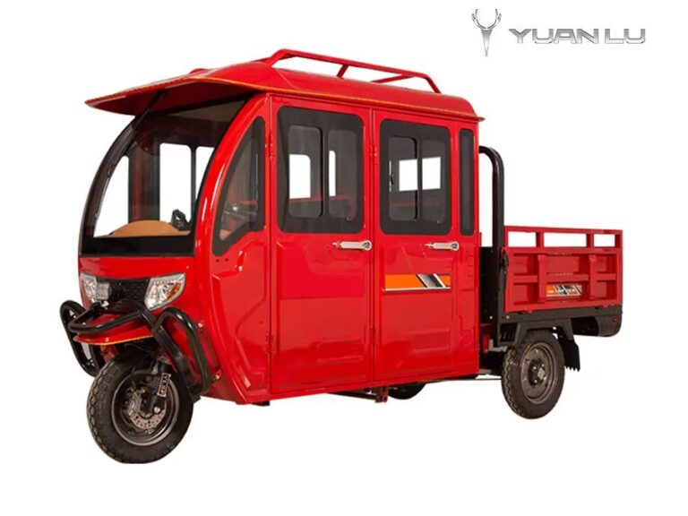 Three Wheel Electric Cargo Tricycle Enclosed Electric Tricycle Adults