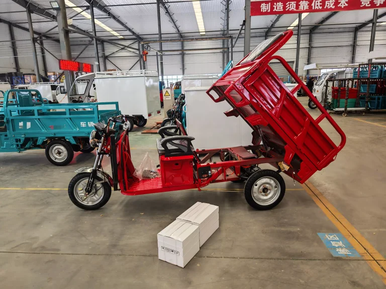 New European Customer’s EEC Tricycles with Dumper Function Roll Off Production Line & Ready for Shipment